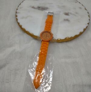 New Orange Silicone Women's Watch